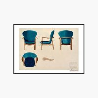 그릿시즌 핀 율 필름 포스터 그림 사진 포스터 Greetseason Finn Juhl  Chair for the Delegates, 1950