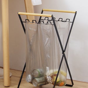 알래스카 블랙 캠핑 우드 쓰레기 봉투 걸이 감성 거치대