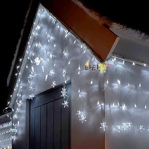 LED 별그물 백색 80P (플러그타입) / 그물망전구 크리스마스전구 LED크리스마스전구 성탄절전구