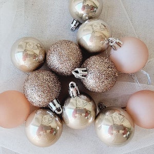 에트로 크리스마스 트리볼 3cm 12pcs / 크리스마스 트리 오너먼트 장식볼 세트