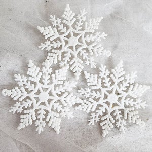 눈의꽃 트리장식 / 크리스마스 트리 오너먼트 장식볼 세트