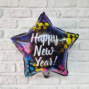 그라데이션 새해 풍선 / 연말 신년 새해 은박 풍선 해피뉴이어 신년회