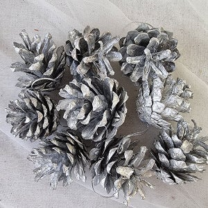 리얼 파인콘 트리장식 혼합 솔방울 / 크리스마스 트리 오너먼트 장식볼 세트