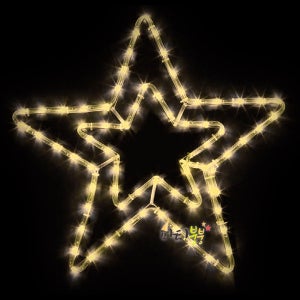 논네온 이중별 웜 (플러그타입) / 별전구 크리스마스별조명 LED장식 별모양전구 트리장식