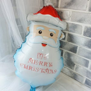 왕수염 산타 풍선 / 크리스마스 풍선 눈사람 루돌프 산타 풍선 크리스마스 파티 용품