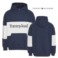 [무료배송]   타미힐피거 후드티 스케이터 진로고 후디 네이비 TOMMY HILFIGER 빅사이즈 오버핏