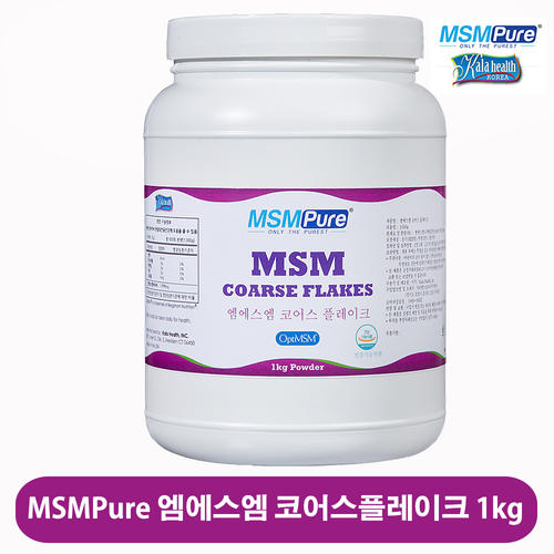 카라헬스 <b>엠에스엠퓨어 MSM</b>식이유황 454g 분말 캡슐 글루코사민관절연골건강영양제가루