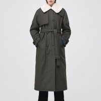 에트몽 Trench Padding Coat Khaki