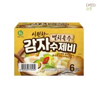 이가자연면 멸치육수 감자수제비 184g x 6 코스트코