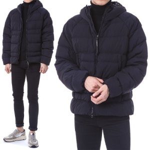 씨피컴퍼니 고글렌즈패치 에코크롬R 덕다운 후드 패딩점퍼 (네이비)13CMOW027A 006369G 888