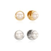 빈티지헐리우드 Pearl One-Touch Ball Earrings