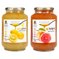 씨밀레 봉밀 유자차 2kg 자몽차 2kg