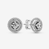 women’s earrings 스파클링 더블 헤일로 귀걸이 S925 299411C01