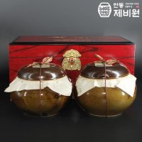 안동제비원 3년묵은 된장1kg 찹쌀고추장1kg 항아리 선물세트