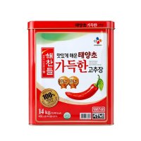 해찬들 맛있게 매운 태양초 가득한 고추장 대용량 14kg X1