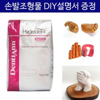 영남상사 알지네이트 454g 1kg 손발조형물 DIY설명서 손석고 손발도장