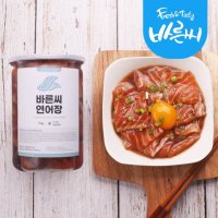 바른씨 대용량 간장 연어장 1kg 감태김