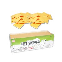 코리원 체다 슬라이스 치즈 100매 피자 햄버거