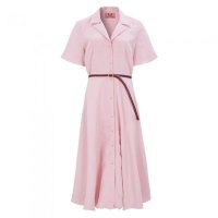 민타레트로 Minta Retro Strawberry Milk Linen Long Dress A