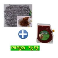 봉평 생면 메밀 칼국수 비빔면 세트 1 4kg 비빔장500g