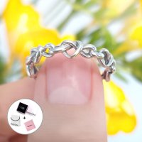 판도라 반지 Knotted Hearts Band Ring 노티드 하트