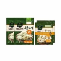 CJ제일제당 비비고 왕교자1.05kg x2 + 찐만두 392g x2