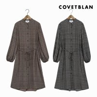 코벳블랑 COVETBLAN 여성 체크 로브 원피스 V196MOP113W