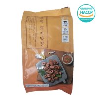 달구지푸드 달구지 막창 대용량 1kg 훈제 돼지막창 막창800g 소스200g