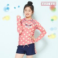 베이직엘르 BASIC ELLE 여아동 수영복 세트 래쉬가드 BEG-P611P