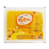 한아름 원하프절관단무지3kg 한아름총알배송 3kg 1개