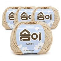 솜이 패브릭얀 뜨개실 65g 4p