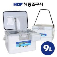 HDF 해동 멀티 싱싱 아이스박스 9L 소형 낚시 쿨러 9리터 쭈꾸미 호래기 한치 HB-1117