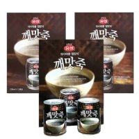 한끼간식유성 깨맛죽1박스(238ML12캔)x2박스/깨죽