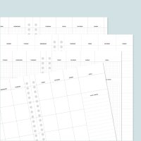 데이스테이션 A5 20공 바인더 다이어리 리필 속지 월간계획 먼슬리 플래너