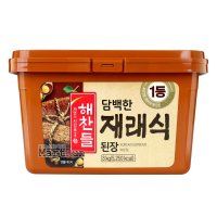 CJ제일제당 CJ 해찬들 담백한 재래식 된장 3kg 재래 6 5kg 사계절 쌈장 태양초 알찬 고추장