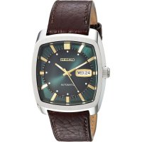 Seiko Mens Recraft Series Automatic Leather Casual Watch Model SNKP27