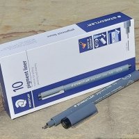 스테들러 0 Fineliner pigment liner 1다스드로잉펜 일러스트 캘리그라피 데코 꾸미기 기재료 용