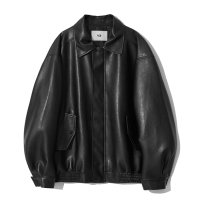 브이투 465-3 VEGAN LEATHER OVERFIT JACKET