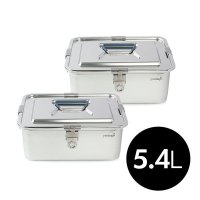 그린킵스 올스텐밀폐용기 김치통 5 4L SSL x 2개