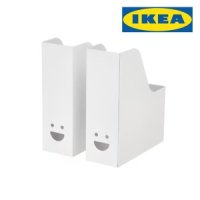 이케아 IKEA 1칸 책꽂이 파일꽂이 서류 스탠딩 정리함 2개입