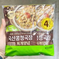 풀무원 풀무원 국산콩 트레이더스 청국장찌개 130g x 4입 종이박스포장