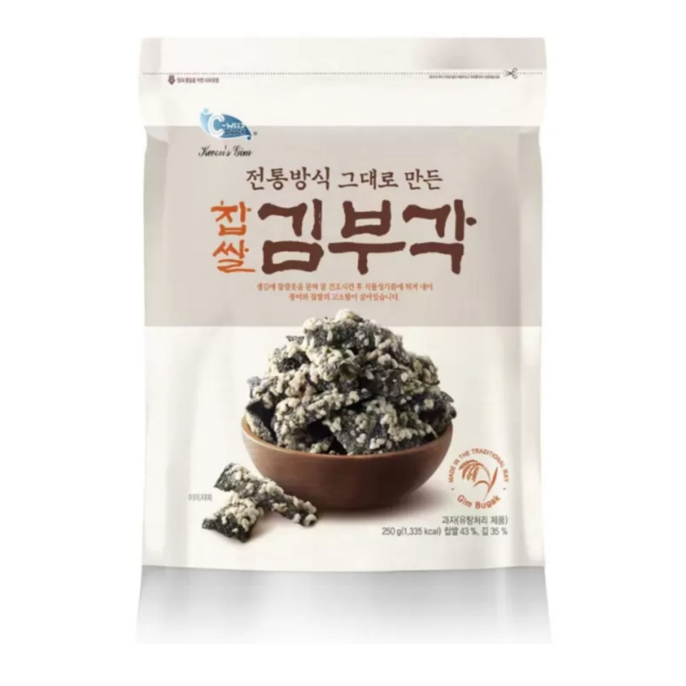 C-WEED 찹쌀김부각 250g X 2 김스낵 코스트코김부각 튀각