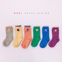 로아앤제인 wool 시리얼미들삭스-6color