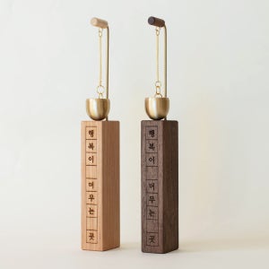 원목 도어벨 현관종 풍경 종 원고지각인, 상상이상 목공예 공방