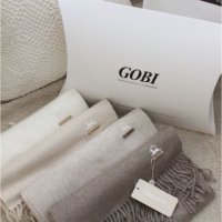 GOBI 고비 캐시미어 오가닉 산양자수 머플러 몽골캐시미어100 남자 여자 목도리 커플 크리스마스 선물 오가닉