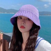 파운드유 촘촘니트 햇 벙거지 여름 여성 모자