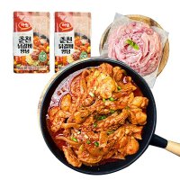 모던푸드 하림 춘천닭갈비양념 밀키트 양념180g 2봉 닭목살1kg