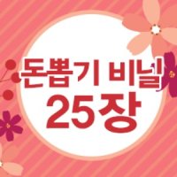 반전 돈케이크 돈뽑는 비닐 25장 bav