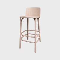 [톤] Split Barstool, High - Natural (B39)