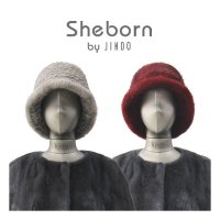 진도 Sheborn 유색 밍크 니팅 모자 K4W1AT66